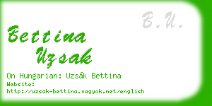 bettina uzsak business card